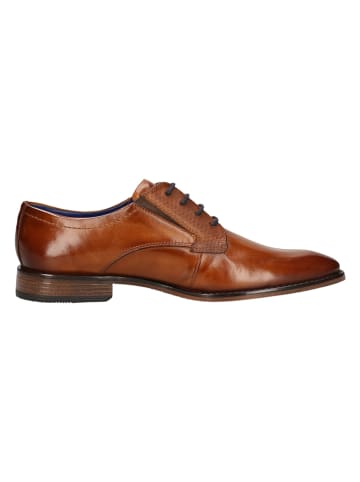 Bugatti Skórzane trzewiki w kolorze jasnobrązowym