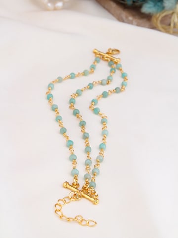 L'Atelier de Gaia Vergulde armband met edelstenen