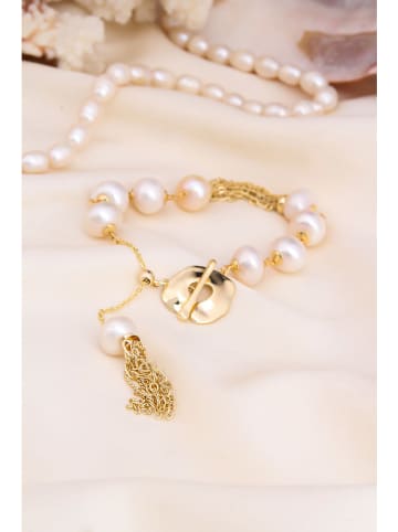 L'Atelier de Gaia Vergold. Armband mit Perlen