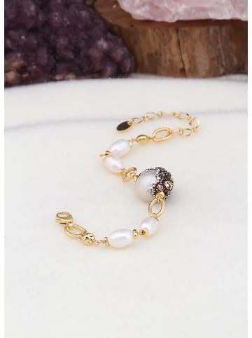 L'Atelier de Gaia Vergold. Armband mit Perlen