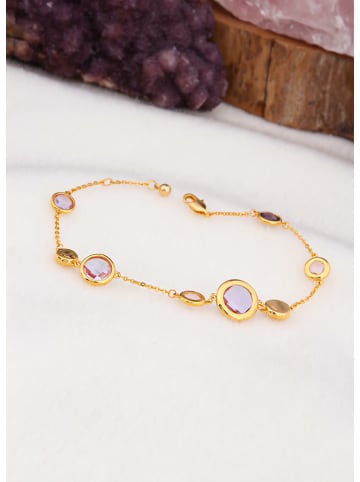 L'Atelier de Gaia Vergold. Armband mit Perlen und Edelsteinen