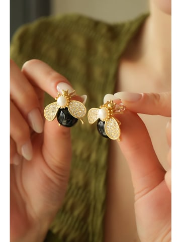 L'Atelier de Gaia Vergold. Ohrstecker mit Edelsteinen