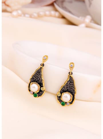 L'Atelier de Gaia Pozłacane kolczyki z perłami