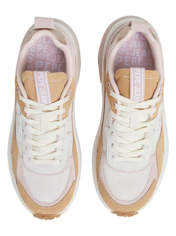 Pepe Jeans FOOTWEAR Sneakersy "Winslow Urban" w kolorze jasnoróżowo-beżowym