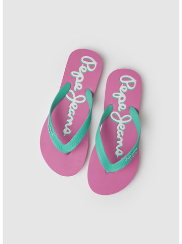 Pepe Jeans FOOTWEAR Japonki w kolorze różowo-turkusowym