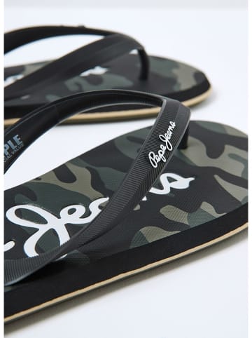 Pepe Jeans FOOTWEAR Zehentrenner in Khaki