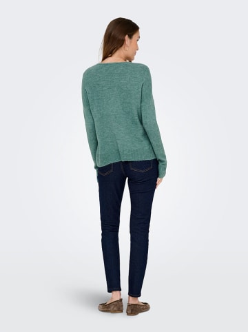 JDY Sweter "Elanora" w kolorze turkusowym