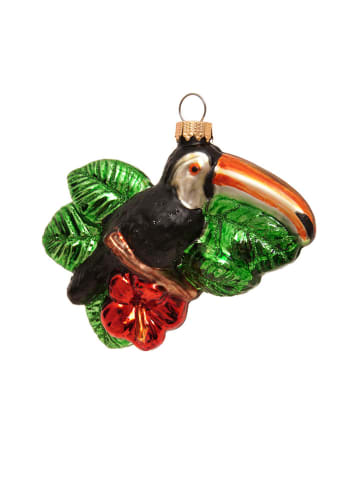 Krebs Glas Lauscha Kerstboomornament "Toekan" meerkleurig - (H)9 cm