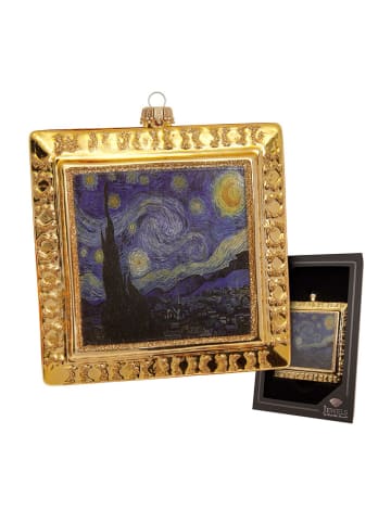 Krebs Glas Lauscha Kerstboomornament "Sterrennacht" goudkleurig - (B)15 x (H)15 cm