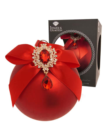 Krebs Glas Lauscha Kerstbal rood - Ø 8 cm