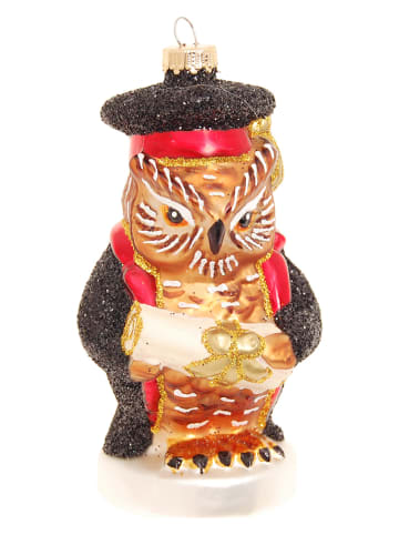 Krebs Glas Lauscha Christbaumornament "Universitätsprofessor" in Bunt - (L)11 cm