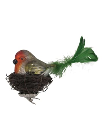 Krebs Glas Lauscha Kerstboomversiering "Vogel" meerkleurig - (B)20 cm