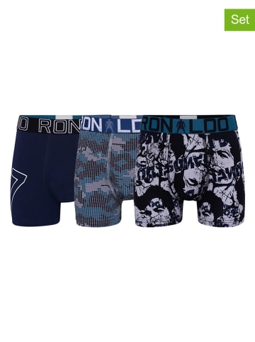 CR7 3-delige set: boxershorts donkerblauw
