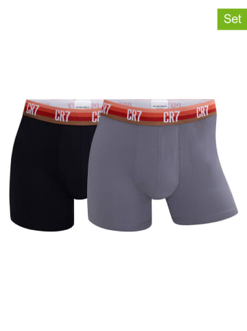 CR7 2-delige set: boxershorts zwart/grijs