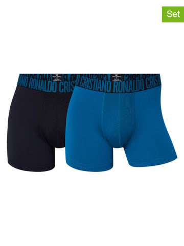 CR7 2-delige set: boxershorts blauw/zwart