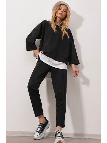 trendyol 2tlg. Outfit in Schwarz