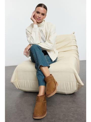 trendyol Ankle-Boots in Hellbraun