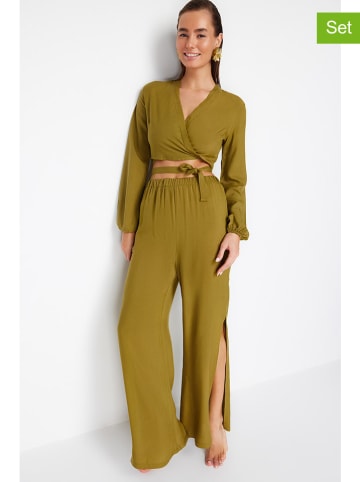 trendyol 2tlg. Outfit in Oliv