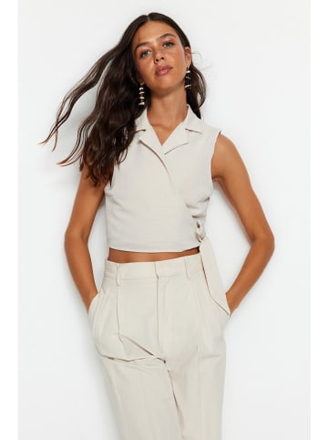 trendyol Blousetop zandkleurig
