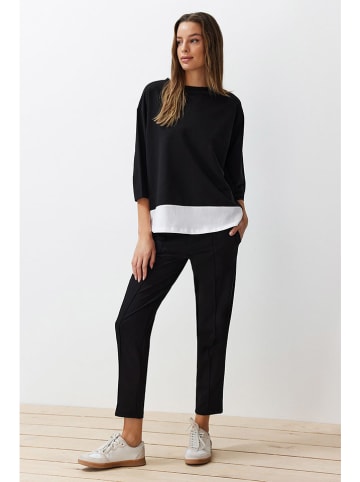 trendyol 2tlg. Outfit in Schwarz/ Weiß
