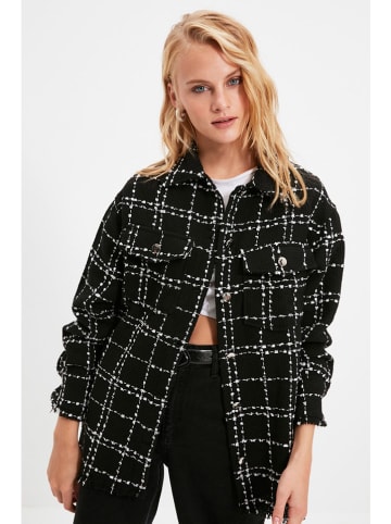 trendyol Blouse zwart/wit