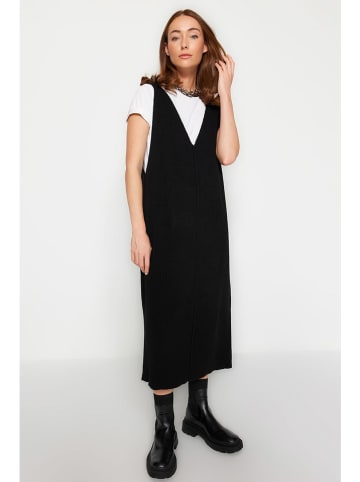 trendyol Sukienka dzianinowa w kolorze czarnym