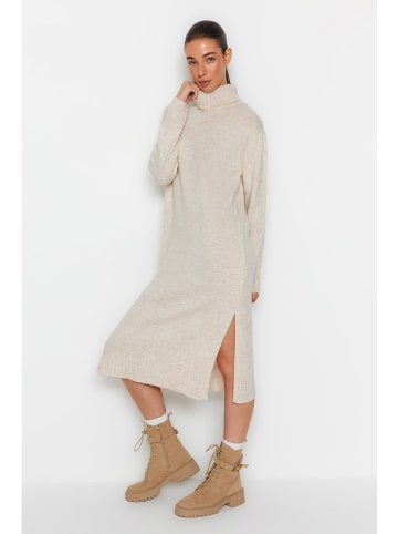 trendyol Gebreide jurk beige