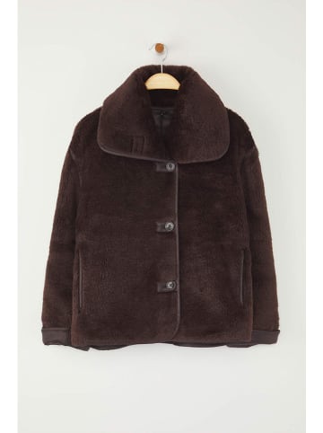 trendyol Teddyjacke in Dunkelbraun