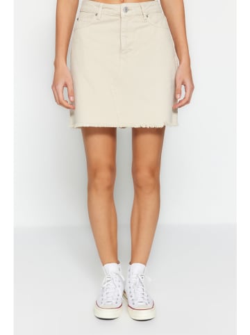 trendyol Jeans-Rock in Creme