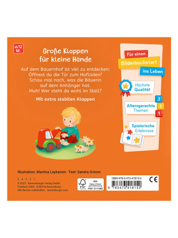 Ravensburger Pappbilderbuch "Was siehst du? Klapp auf, klapp zu! Mein Bauernhof"
