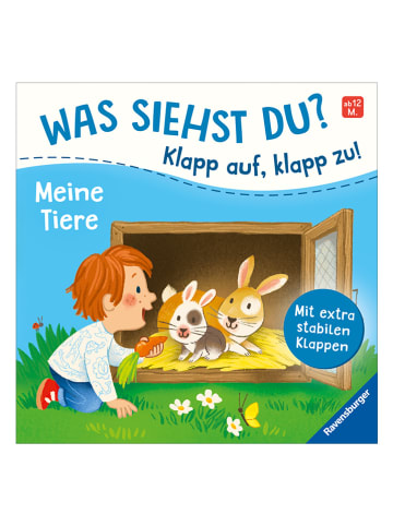 Ravensburger Pappbilderbuch "Was siehst du? Klapp auf, klapp zu! Meine Tiere"