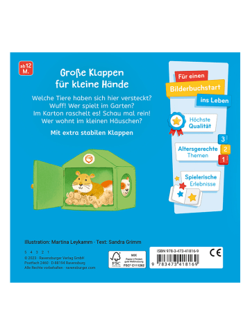 Ravensburger Pappbilderbuch "Was siehst du? Klapp auf, klapp zu! Meine Tiere"