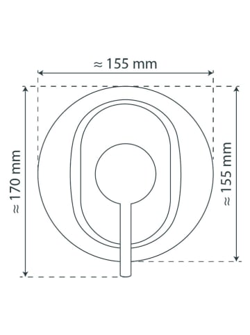 Schütte Bateria prysznicowa "Sylt" w kolorze srebrnym