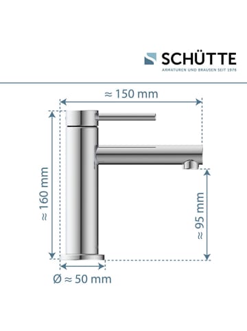 Schütte Waschtischarmatur ''Rimini'' in Chrom