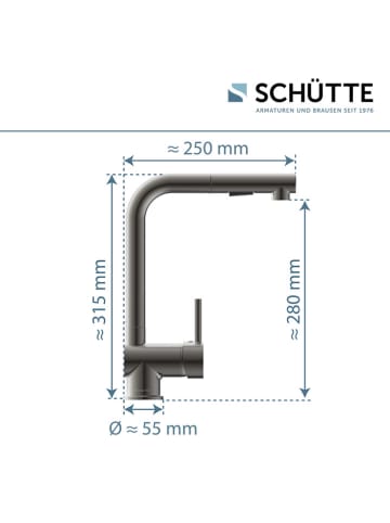Schütte Spültischarmatur ''Parma'' in Silber