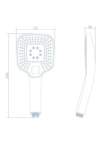 Schütte Handdouchekop "Ravenna" zwart