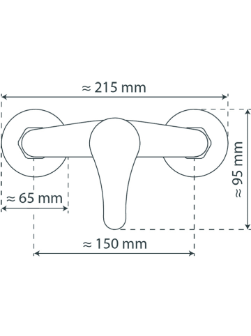 Schütte Badkraan "Athos" chroomkleurig