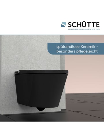 Schütte Toaleta w kolorze czarnym z funkcją prysznica