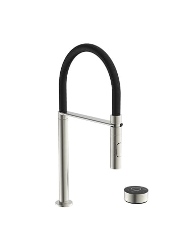 Schütte Digitale Spültischarmatur ''Aquadot'' in Schwarz/ Silber