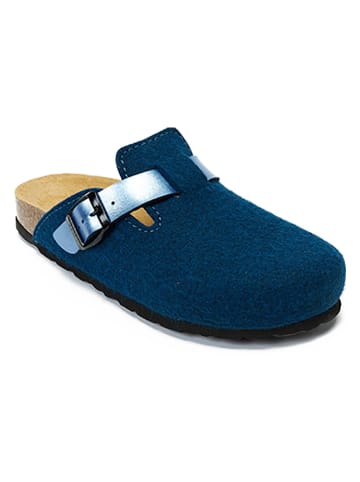 Mandel Clogs in Blau