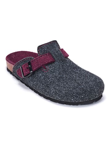 Mandel Clogs in Dunkelgrau