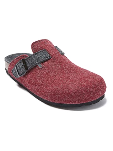 Mandel Clogs grijs/rood