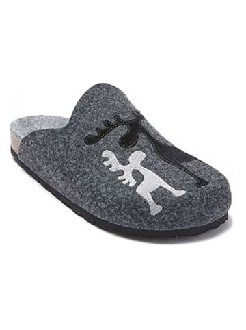 Mandel Clogs in Grau