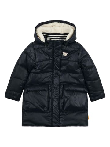 Steiff Doorgestikte mantel zwart