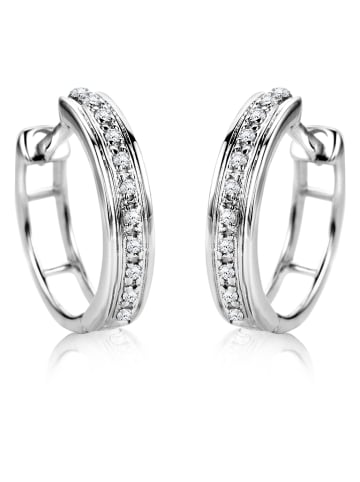 Revoni Weißgold-Creolen mit Diamanten