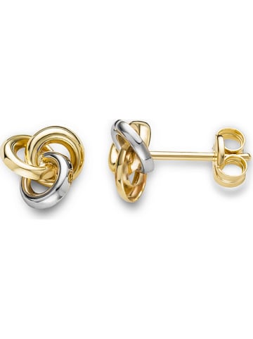 Revoni Weißgold-/Gold-Ohrstecker