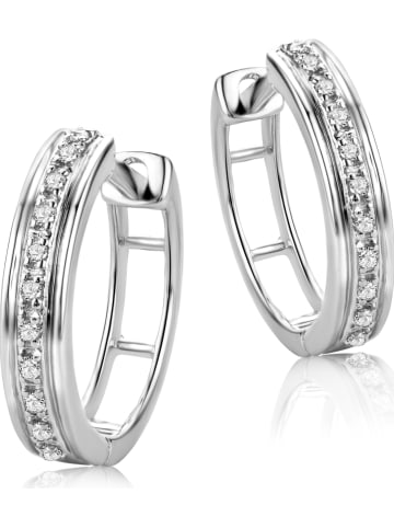 Revoni Weißgold-Creolen mit Diamanten