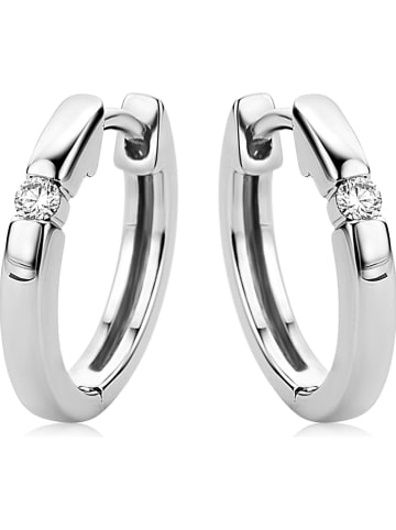 Revoni Weißgold-Creolen mit Diamanten