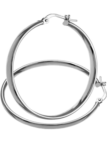 Diamant Exquis Weißgold-Creolen