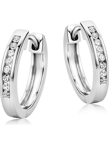 Revoni Weißgold-Creolen mit Diamanten